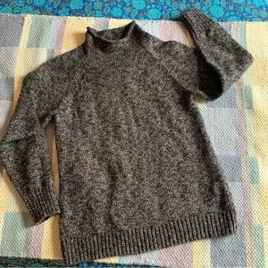 L.L. Bean Roll Neck Sweater Brown Black MP